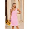 image:imageEkouaer Nightgowns for Women Bamboo Viscose Night Gown Sleeveless Sleep Shirts Tank Sleep Dress Vneck SleepwearPink