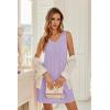 image:imageEkouaer Nightgowns for Women Bamboo Viscose Night Gown Sleeveless Sleep Shirts Tank Sleep Dress Vneck SleepwearPurple
