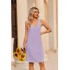 image:imageEkouaer Nightgowns for Women Bamboo Viscose Night Gown Sleeveless Sleep Shirts Tank Sleep Dress Vneck SleepwearPurple