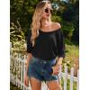image:imageEkouaer Nightgowns for Women Bamboo Viscose Night Gowns Plus Size Sleep Shirts Short Sleeve Night Shirts Soft SleepwearBlack