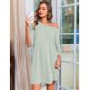 image:imageEkouaer Nightgowns for Women Bamboo Viscose Night Gowns Plus Size Sleep Shirts Short Sleeve Night Shirts Soft SleepwearLight Green