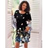 image:imageEkouaer Nightgowns for Women Short Sleeve Sleep Shirts Crewneck Night Shirts Soft Sleepwear Caual T Shirt Sleep DressButterfly