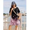 image:imageEkouaer Nightgowns for Women Short Sleeve Sleep Shirts Crewneck Night Shirts Soft Sleepwear Caual T Shirt Sleep DressCherry Blossoms