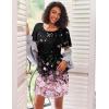 image:imageEkouaer Nightgowns for Women Short Sleeve Sleep Shirts Crewneck Night Shirts Soft Sleepwear Caual T Shirt Sleep DressCherry Blossoms