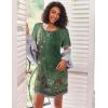 image:imageEkouaer Nightgowns for Women Short Sleeve Sleep Shirts Crewneck Night Shirts Soft Sleepwear Caual T Shirt Sleep DressFloral Green
