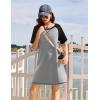 image:imageEkouaer Nightgowns for Women Short Sleeve Sleep Shirts Crewneck Night Shirts Soft Sleepwear Caual T Shirt Sleep DressGrey