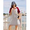 image:imageEkouaer Nightgowns for Women Short Sleeve Sleep Shirts Crewneck Night Shirts Soft Sleepwear Caual T Shirt Sleep DressLight Grey