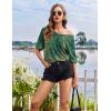 image:imageEkouaer Plus Size Nightgowns for Women Oversized Sleep Shirt Short Sleeve Nightshirt TShirt Dress Sleepwear S4XLGreen Flower