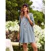 image:imageEkouaer Plus Size Nightgowns for Women Oversized Sleep Shirt Short Sleeve Nightshirt TShirt Dress Sleepwear S4XLGrey Flower