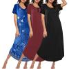 Blue Floral/Wine Red/Black