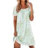 Floral Mint Green