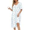 White Blue Floral