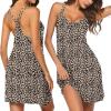 image:imageEkouaer Cotton Nightgowns for Women Sleeveless Racerback Night Gown Spaghetti Strap Sleep Dress Chemise SleepwearLeopard