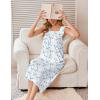 image:imageEkouaer Cotton Nightgowns for Women Long Sleeveless Night Gown Victorian Sleep dress Soft Night Dress Ladies SleepwearBlue Floral