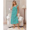 image:imageEkouaer Cotton Nightgowns for Women Long Sleeveless Night Gown Victorian Sleep dress Soft Night Dress Ladies SleepwearGreen Floral