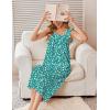 image:imageEkouaer Cotton Nightgowns for Women Long Sleeveless Night Gown Victorian Sleep dress Soft Night Dress Ladies SleepwearGreen Floral
