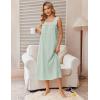 image:imageEkouaer Cotton Nightgowns for Women Long Sleeveless Night Gown Victorian Sleep dress Soft Night Dress Ladies SleepwearLight Green