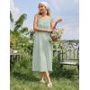 image:imageEkouaer Cotton Nightgowns for Women Long Sleeveless Night Gown Victorian Sleep dress Soft Night Dress Ladies SleepwearLight Green