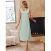 image:imageEkouaer Cotton Nightgowns for Women Long Sleeveless Night Gown Victorian Sleep dress Soft Night Dress Ladies SleepwearLight Green