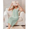 image:imageEkouaer Cotton Nightgowns for Women Long Sleeveless Night Gown Victorian Sleep dress Soft Night Dress Ladies SleepwearLight Green