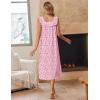 image:imageEkouaer Cotton Nightgowns for Women Long Sleeveless Night Gown Victorian Sleep dress Soft Night Dress Ladies SleepwearPink Floral