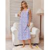 image:imageEkouaer Cotton Nightgowns for Women Long Sleeveless Night Gown Victorian Sleep dress Soft Night Dress Ladies SleepwearPurple Speckle