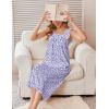 image:imageEkouaer Cotton Nightgowns for Women Long Sleeveless Night Gown Victorian Sleep dress Soft Night Dress Ladies SleepwearPurple Speckle