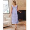 image:imageEkouaer Cotton Nightgowns for Women Long Sleeveless Night Gown Victorian Sleep dress Soft Night Dress Ladies SleepwearPurple Speckle