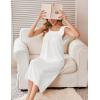 image:imageEkouaer Cotton Nightgowns for Women Long Sleeveless Night Gown Victorian Sleep dress Soft Night Dress Ladies SleepwearWhite