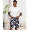 image:imageEkouaer Mens Pajama Shorts Soft Sleepwear Bottoms Elastic Waistband Loungewear Breathable Men Shorts with Pockets01 Bigfoot and Dogs