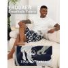 image:imageEkouaer Mens Pajama Shorts Soft Sleepwear Bottoms Elastic Waistband Loungewear Breathable Men Shorts with Pockets01 Bigfoot and Dogs