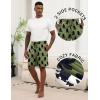image:imageEkouaer Mens Pajama Shorts Soft Sleepwear Bottoms Elastic Waistband Loungewear Breathable Men Shorts with Pockets01 Bigfoot and Dogs