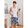 image:imageEkouaer Mens Pajama Shorts Soft Sleepwear Bottoms Elastic Waistband Loungewear Breathable Men Shorts with PocketsCoconut Tree