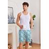 image:imageEkouaer Mens Pajama Shorts Soft Sleepwear Bottoms Elastic Waistband Loungewear Breathable Men Shorts with PocketsFlamingos