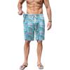 image:imageEkouaer Mens Pajama Shorts Soft Sleepwear Bottoms Elastic Waistband Loungewear Breathable Men Shorts with PocketsFlamingos