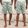 image:imageEkouaer Mens Pajama Shorts Soft Sleepwear Bottoms Elastic Waistband Loungewear Breathable Men Shorts with PocketsFruit Watermelon and Lemon