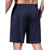 image:imageEkouaer Mens Pajama Shorts Soft Sleepwear Bottoms Elastic Waistband Loungewear Breathable Men Shorts with PocketsNavy Blue
