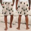 image:imageEkouaer Mens Pajama Shorts Soft Sleepwear Bottoms Elastic Waistband Loungewear Breathable Men Shorts with PocketsNavy Blue Animal and Bear Tree