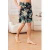 image:imageEkouaer Mens Pajama Shorts Soft Sleepwear Bottoms Elastic Waistband Loungewear Breathable Men Shorts with PocketsTropical Flowers