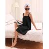 image:imageEkouaer Towel Wrap for Women Spa Bath Robe Lightweight Terry Cloth Wrap Adjustable Shower Robe with Headband SXLBlack