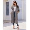 image:imageEkouaer Zipper Robes for Women 34 Sleeve Bathrobe Lightweight House Coats for Women with Pockets Long Moo Moo NightgownDeep Gray