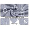 image:imageEkouaer Zipper Robes for Women 34 Sleeve Bathrobe Lightweight House Coats for Women with Pockets Long Moo Moo NightgownLight Blue