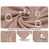 image:imageEkouaer Zipper Robes for Women 34 Sleeve Bathrobe Lightweight House Coats for Women with Pockets Long Moo Moo NightgownLight Brown