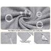 image:imageEkouaer Zipper Robes for Women 34 Sleeve Bathrobe Lightweight House Coats for Women with Pockets Long Moo Moo NightgownLight Gray