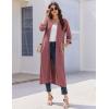 image:imageEkouaer Zipper Robes for Women 34 Sleeve Bathrobe Lightweight House Coats for Women with Pockets Long Moo Moo NightgownWine Red
