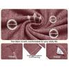 image:imageEkouaer Zipper Robes for Women 34 Sleeve Bathrobe Lightweight House Coats for Women with Pockets Long Moo Moo NightgownWine Red