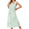 image:imageEkouaer Cotton Nightgowns for Women Long Sleeveless Night Gown Victorian Sleep dress Soft Night Dress Ladies SleepwearLittle Daisy