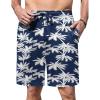 image:imageEkouaer Mens Pajama Shorts Soft Sleepwear Bottoms Elastic Waistband Loungewear Breathable Men Shorts with PocketsCoconut Tree