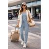image:imageEkouaer Jumpsuits for Women Casual Summer Sleeveless 2026 Ribbed One Piece Romper Dressy Vacation Clothes Travel OutfitsLight Blue