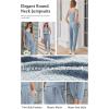 image:imageEkouaer Jumpsuits for Women Casual Summer Sleeveless 2026 Ribbed One Piece Romper Dressy Vacation Clothes Travel OutfitsLight Blue